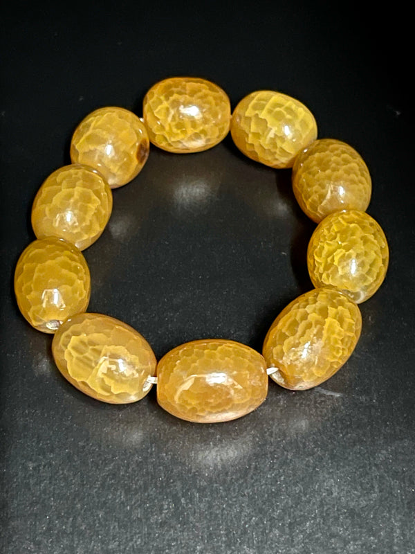 Peanut shape Brown Agate