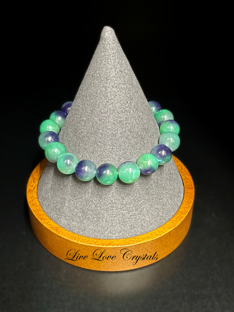 Purple Green Jasper Bracelet