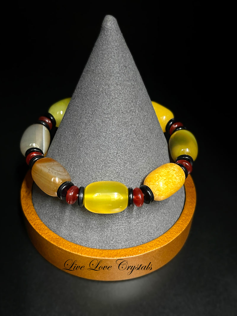 Mixed Color Barrel Shape Bracelet