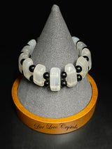 White Selenite Tumble Bracelet